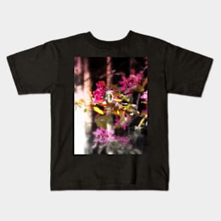 red Malus 'Radiant' crab apple blossoms #3 Kids T-Shirt